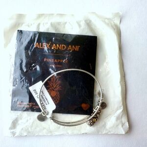 NWT Alex And Ani Pineapple Charm Bracelet.